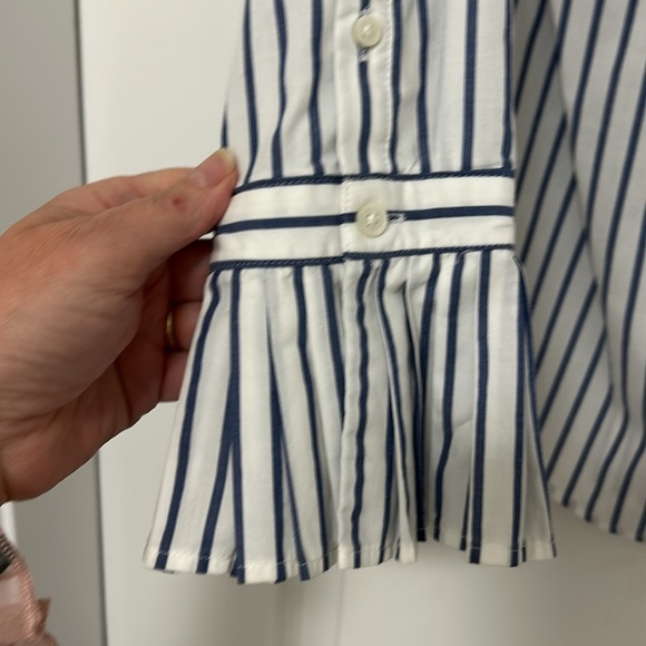 Ladies striped button down - Picture 3 of 4